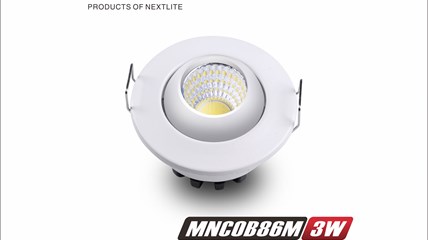 MNCOB86M & MNCON86 3W Mini COB Downlight