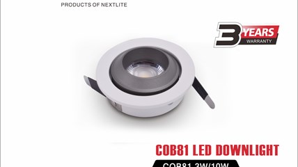 COB81 LED DOWNLIGHT 3W/10W