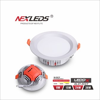LEDO-X DL27-3CCT-9W/15W/24W/36W LED Downlight
