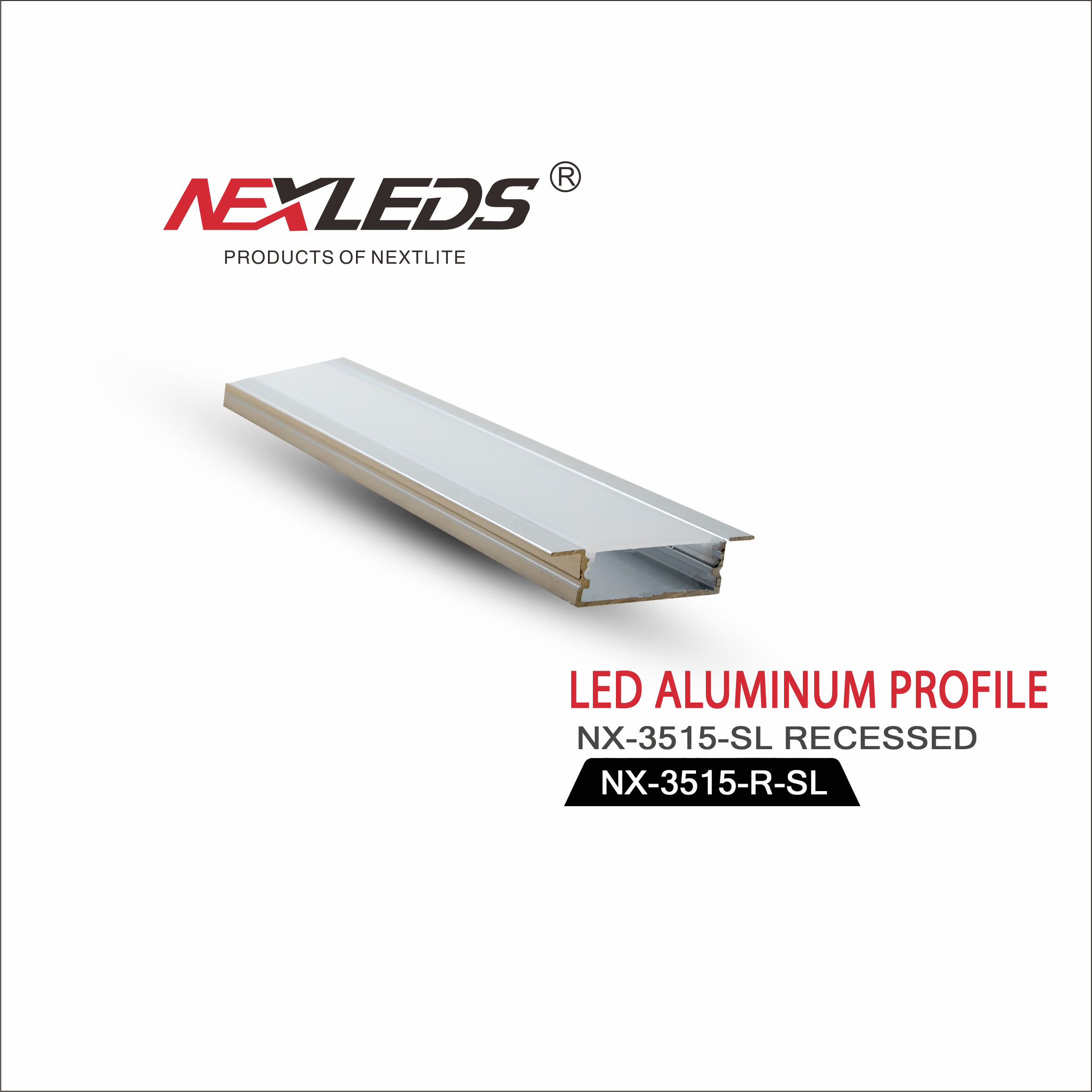 NX3515 SL ALUMINUM PROFILE RECESSED