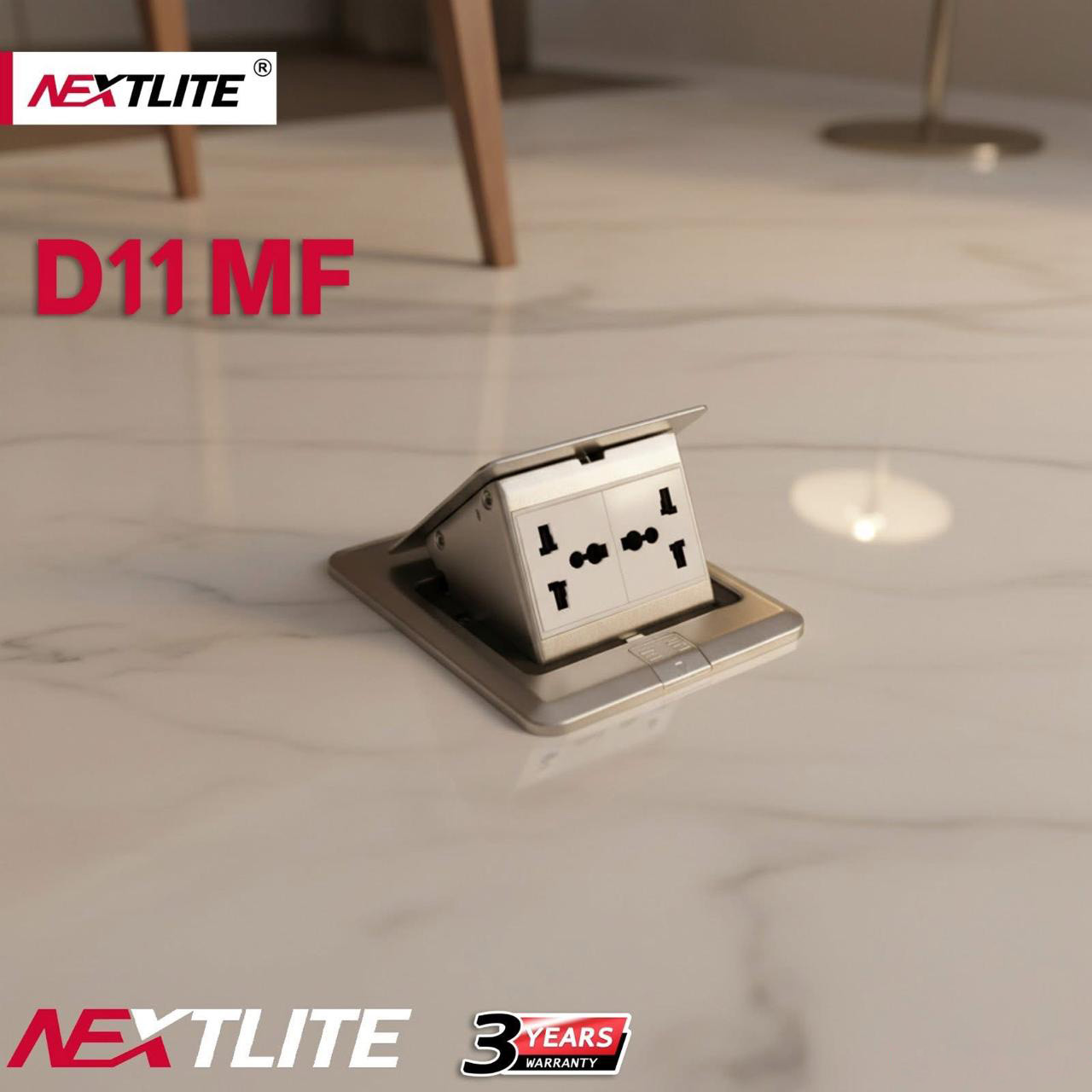 NX D11 2MF Floor BOX Socket