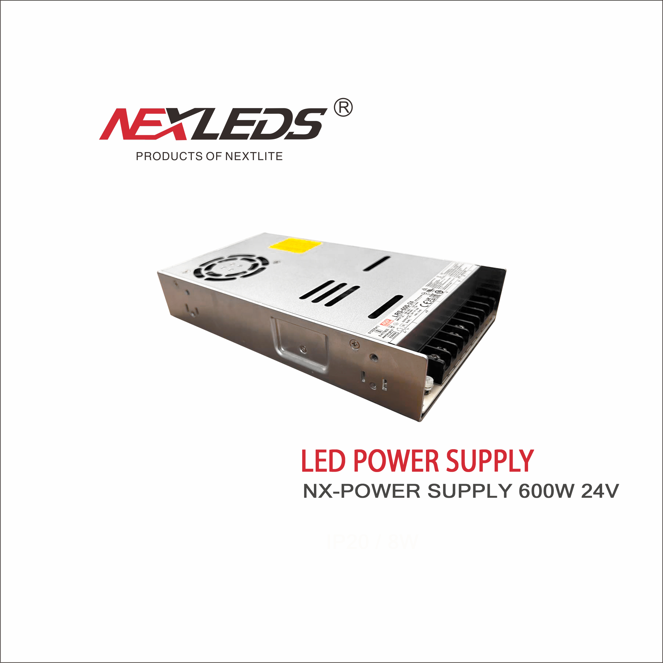 LED POWER SUPPLY MANUAL 600W 24V IP20