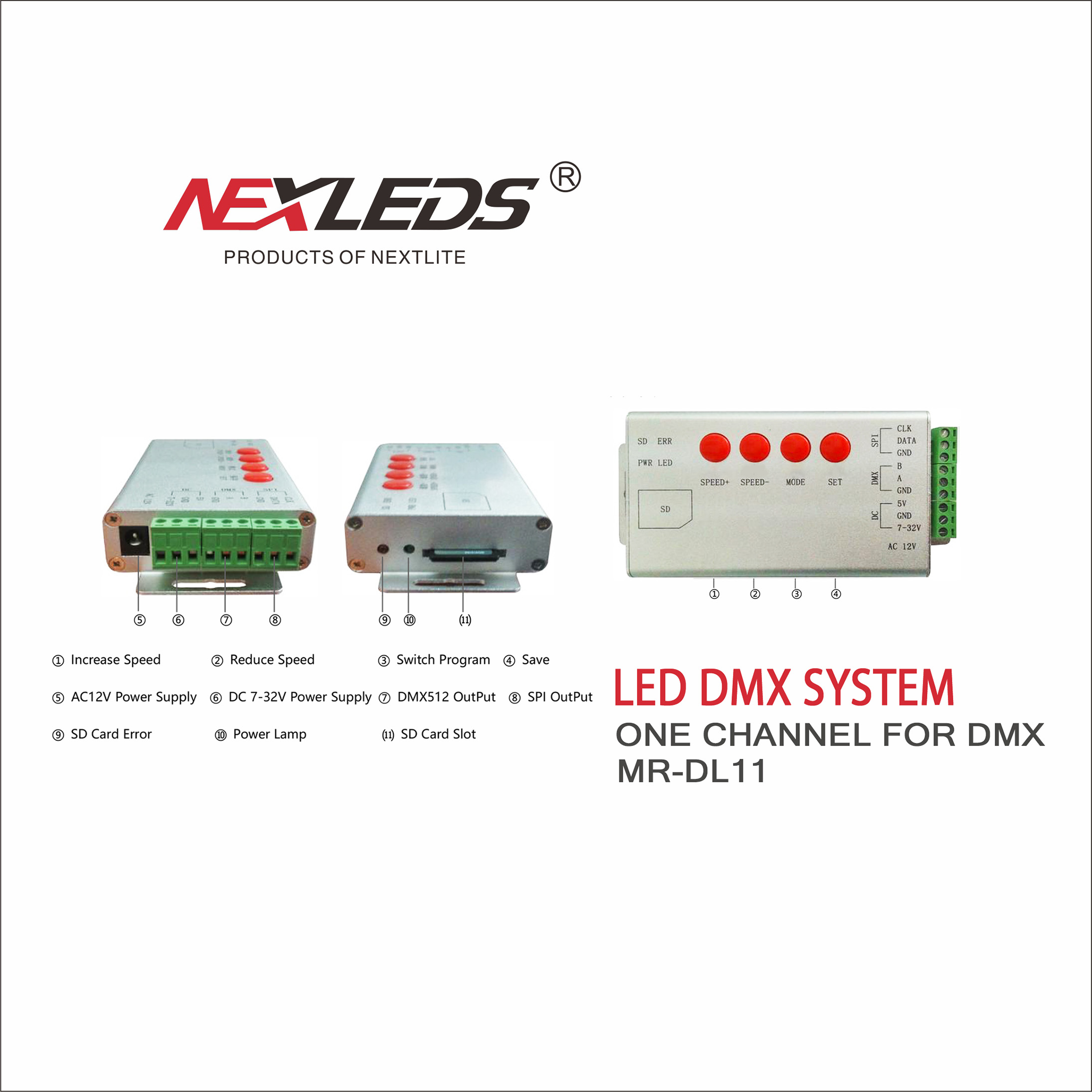 ONE CHANNEL FOR DMX MR-DL11