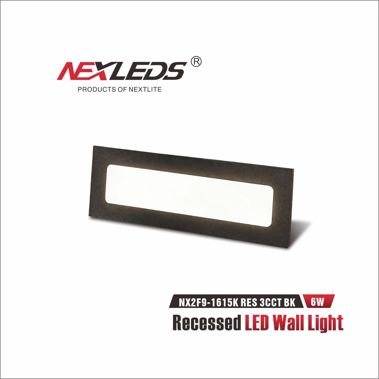 Surface LED Wall Light NX2F9 1615K RES 3CСТ BK