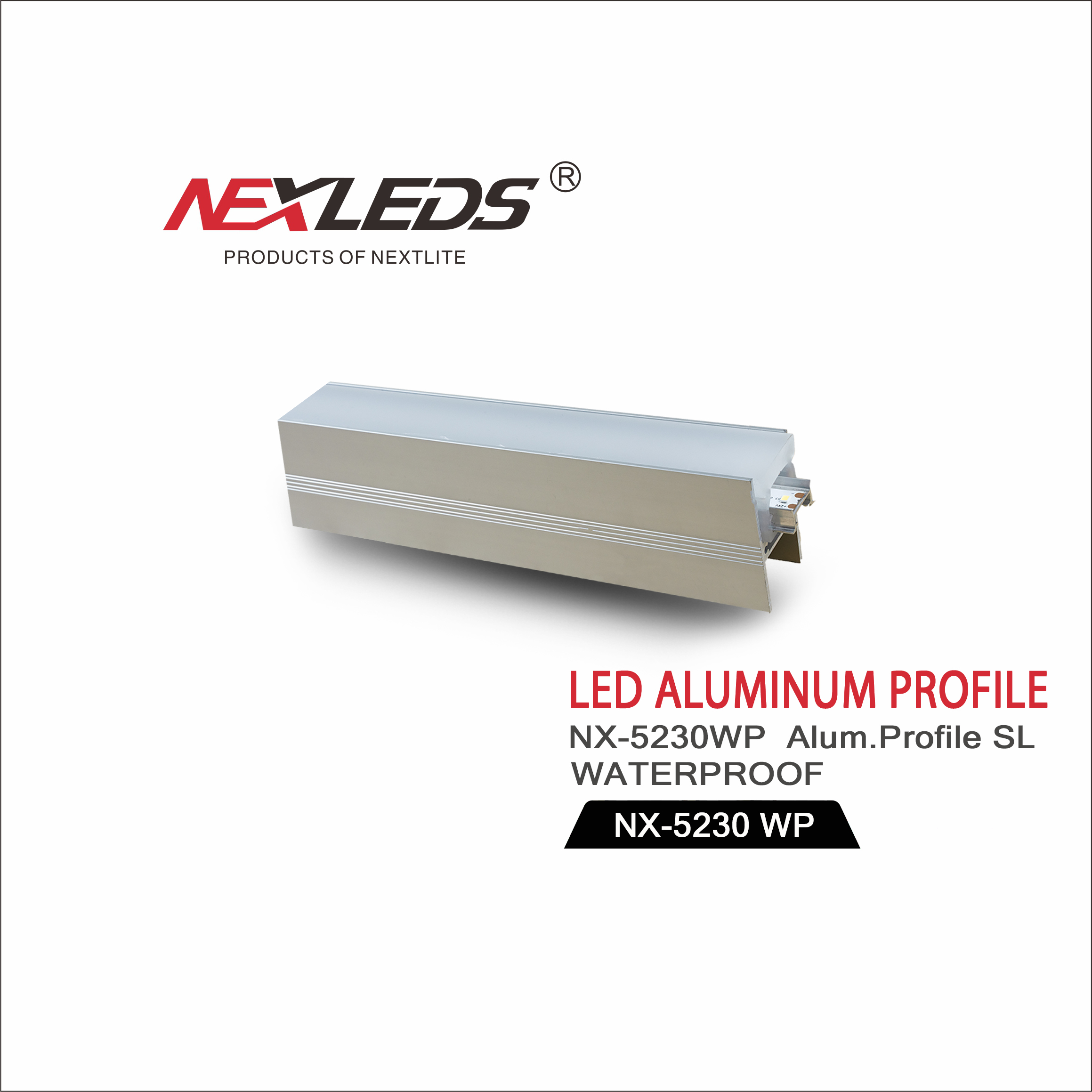 NX 5230WP SL WATERPROOF ALUMINUM PROFILE