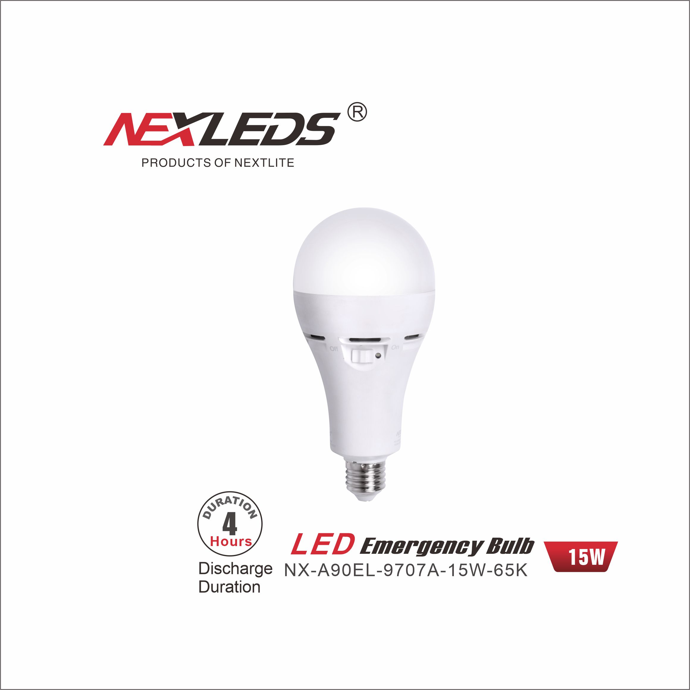 NX-A90EL-9707A-15W-65K LED Emergency Light