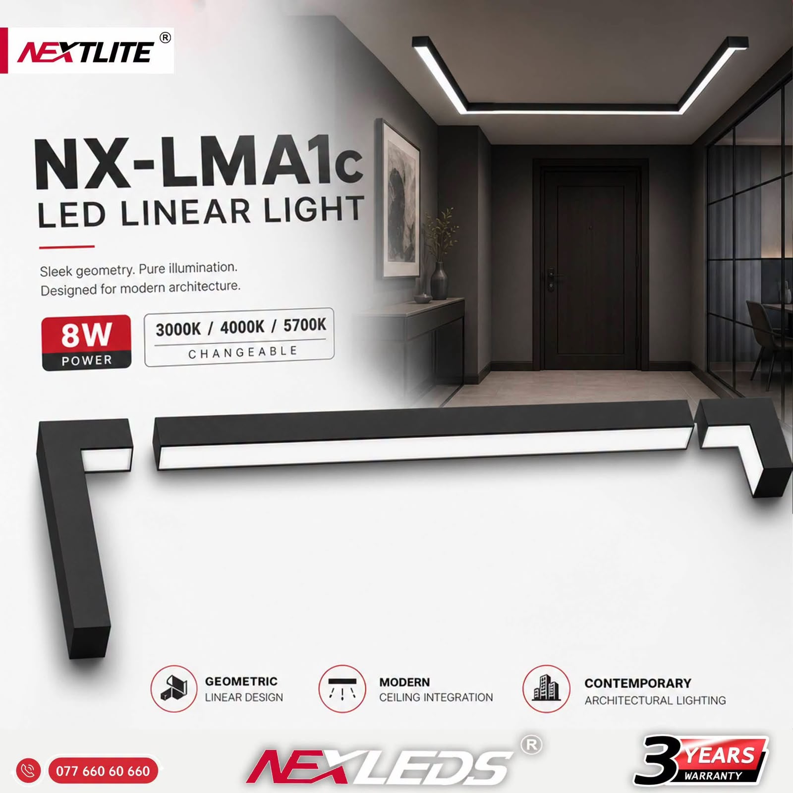 WIRE MEKANO LIGHTING NX-LMA1c CW 42W / 21W