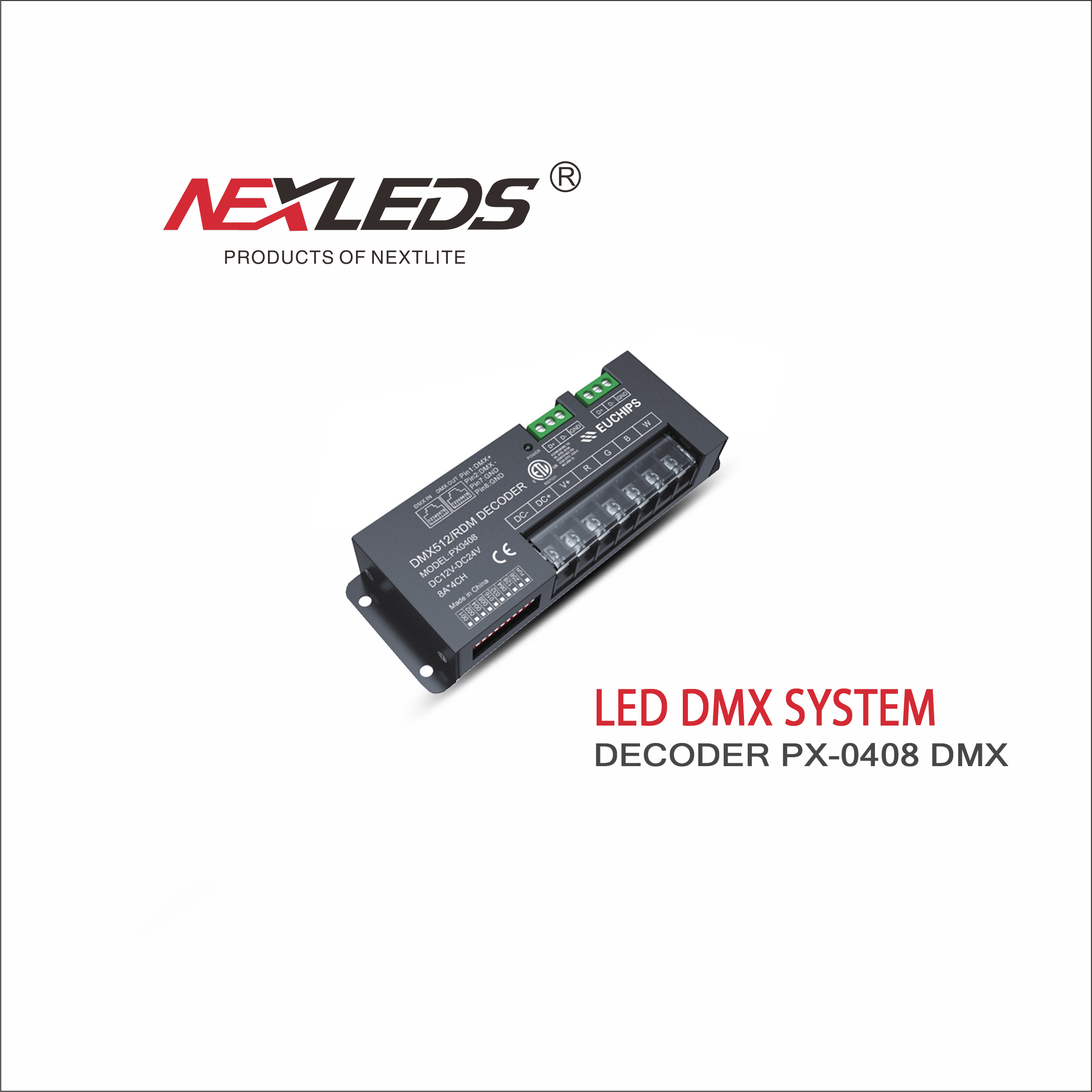 DECODER PX 0408 LED DMX SYSTEM