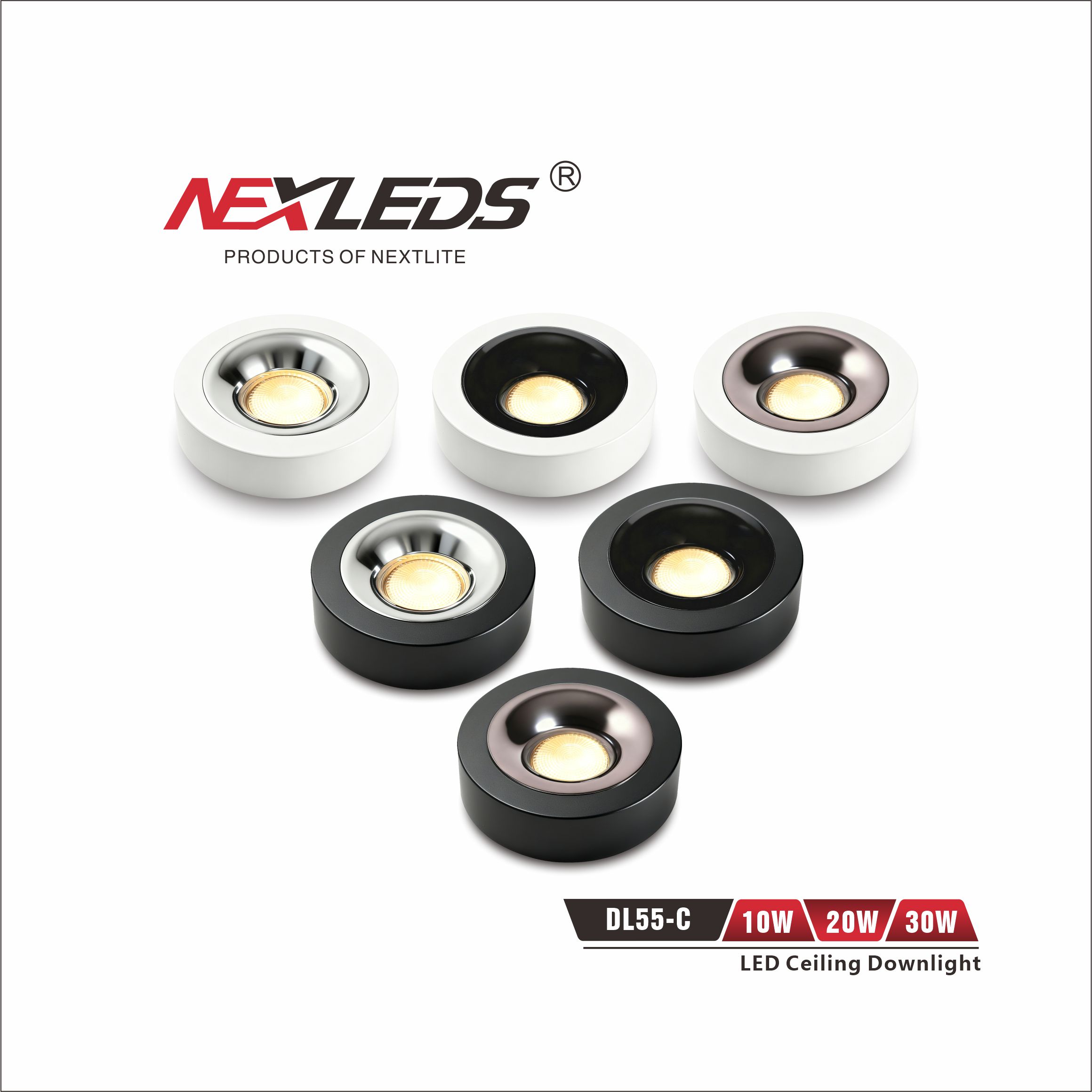 DL55 C 10W / 20W / 30W LED CEILING LIGHT 3CCT