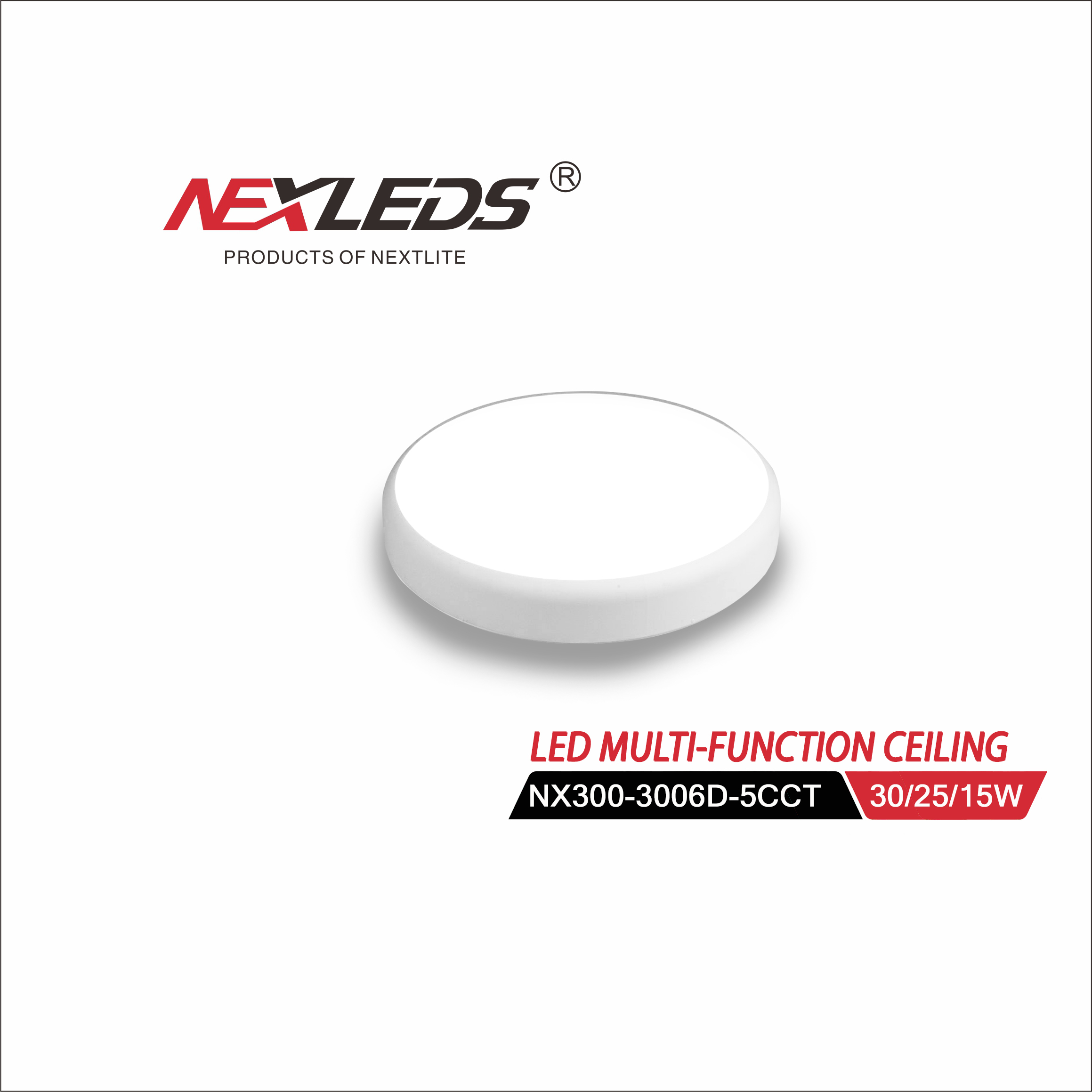 LED MULTI-FUNCTION CEILING NX300-2-3006D 5CCT IP44